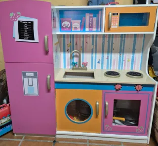 Cocina de madera para niñ@s