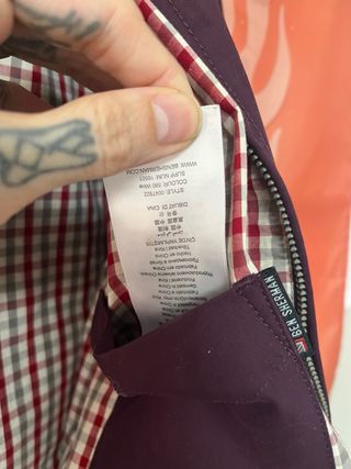 Chaqueta Harrington Ben Sherman Morado (Ciruela)