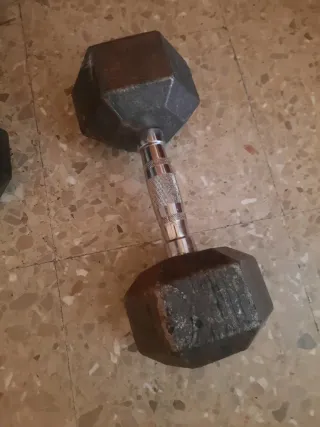 Mancuernas hexagonales de gimnasio 17 Kg