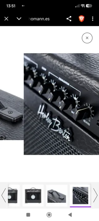 Harley Benton HB-20R Amplificador Guitarra