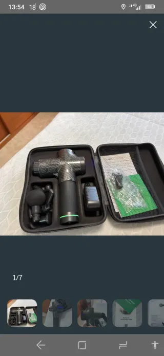 Pistola de masajes nueva