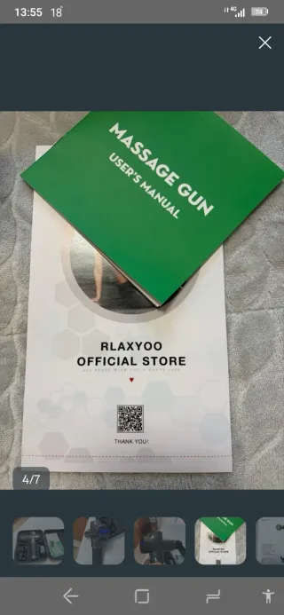 Pistola de masajes nueva