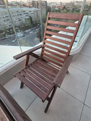 Conjunto de madera para terraza