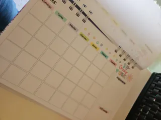 Libreta Fe con diseño floral