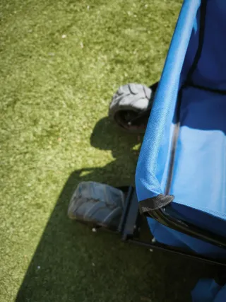 Carro Plegable Playa/Camping Azul "Tectake"