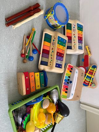 Lote instrumentos musicales infantiles