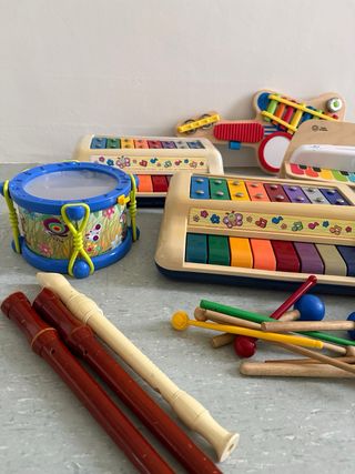 Lote instrumentos musicales infantiles