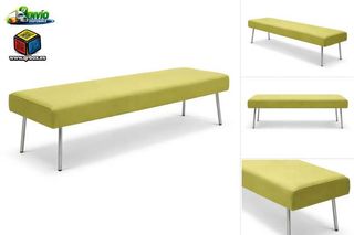 SOFA DE ESPERA BANQUETA VERDE