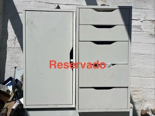 Mueble de oficina blanco madera