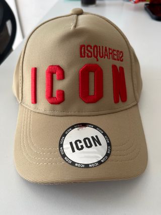 Gorra DSQUARED2 ICON Beige y Roja
