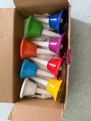 Campanas musicales infantiles de colores