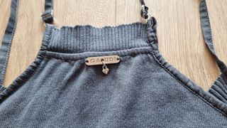 Gaudi Vestito Balze Grigio Taglia S/M