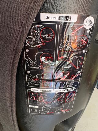 Silla coche infantil Kindekraft