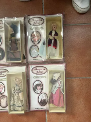 Lote 4 Muñecas Damas de Época