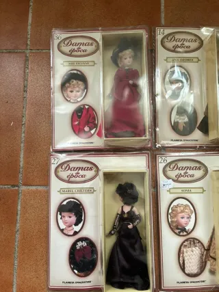 Lote 4 Muñecas Damas de Época