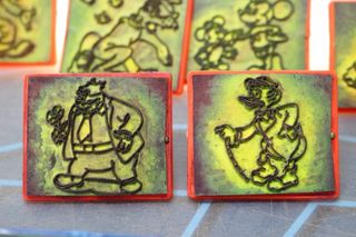 Didacta. Sellos de Disney (Mickey Mouse) y de coches.