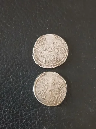 2 Monedas Plata Españolas