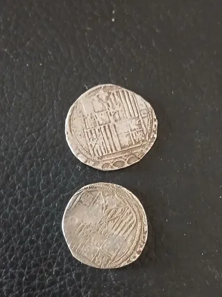 2 Monedas Plata Españolas
