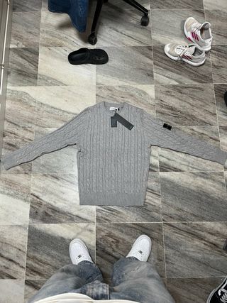 Jersey Stone Island Gris Trenzado