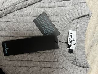 Jersey Stone Island Gris Trenzado