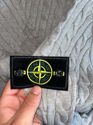 Jersey Stone Island Gris Trenzado