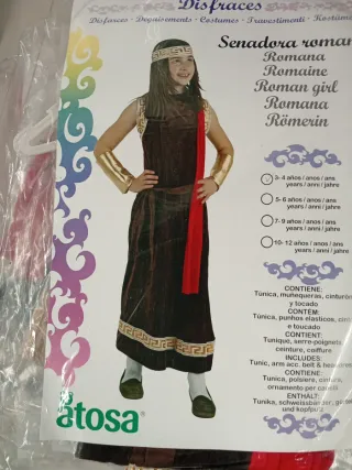 Disfraz  Romana 3-4 años