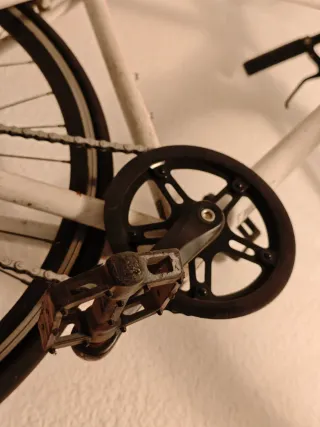 Bicicleta Fixie Elops 500 Blanca