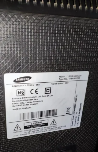 Televisor Samsung de 40 pulgadas
