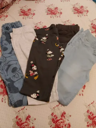 5 paia pantaloni bimba 8/9 anni