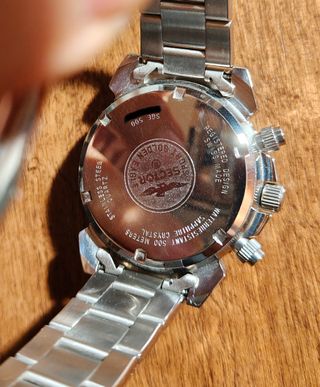 Sector SGE500 Panda Chronograph Diver 500M NOS