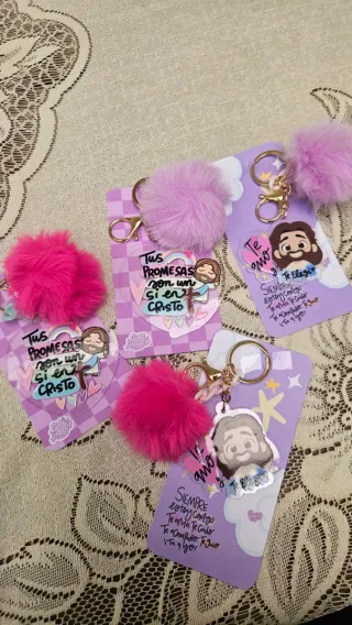 Llavero Corazón Jesús Tus Promesas