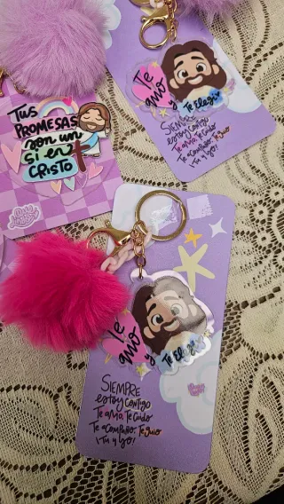 Llavero Corazón Jesús Tus Promesas