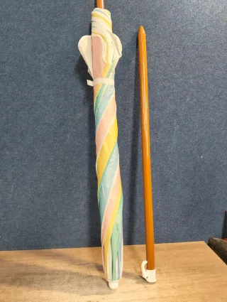 Active Sombrilla playa 8 varillas 200 cm arcoíris