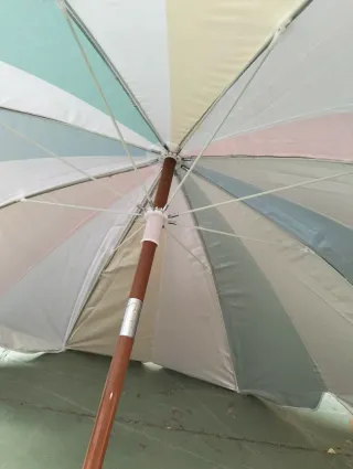 Active Sombrilla playa 8 varillas 200 cm arcoíris