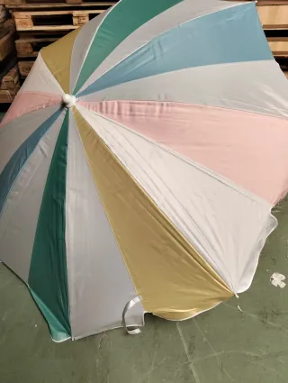 Active Sombrilla playa 8 varillas 200 cm arcoíris