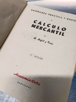 3 libros Calculo mercantil +Economía política + derecho civil y mercantil