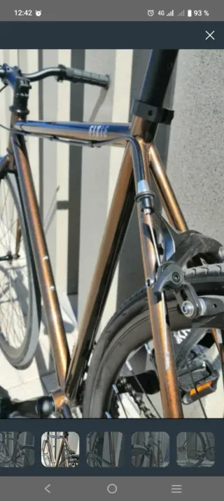 Bicicleta Fixie 6KU Marrón talla L