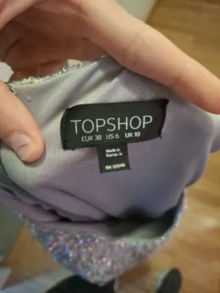 Vestido de fiesta lentejuelas Topshop