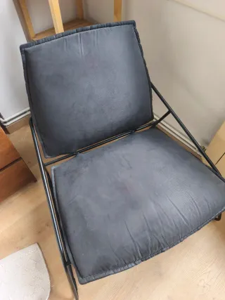 Ikea Sillon villstad Tela antracita