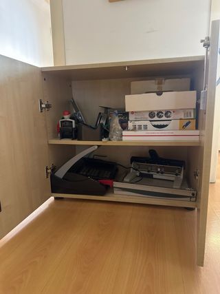 Armario de oficina madera y metal