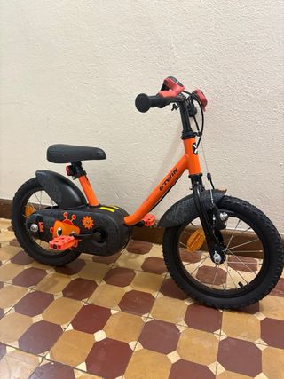 Bicicleta infantil naranja