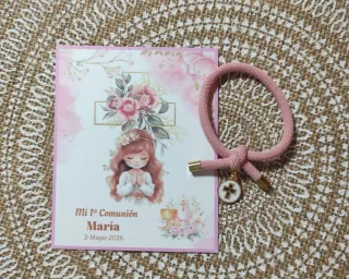 Pulsera nudo comunión niña