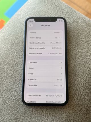 iPhone 12 Mini - 93% Batería