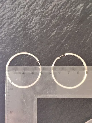 Pendientes de plata aros