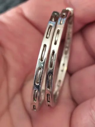 Pendientes de plata aros