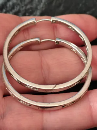 Pendientes de plata aros