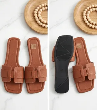 Sandalias Pala Mujer Marrón