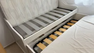 Cama nido blanca con cajones