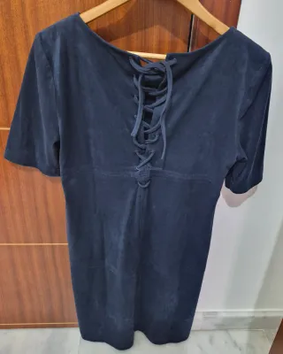 Vestido de ante azul