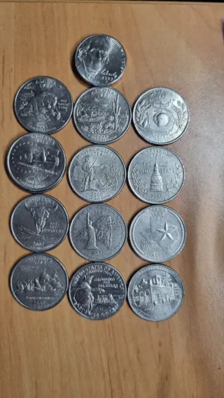 Monedas 1/4 Dólar USA